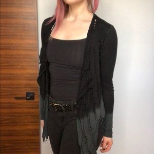 Religion Shredded Knots Cardigan